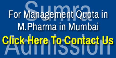 Management Quota Admission in M.Pharm Colleges in Mumbai Contact