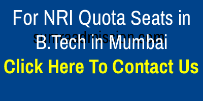 NRI Quota Admission in B.Tech Engineering Colleges in Mumbai Contact