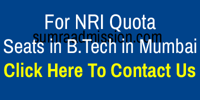 NRI Quota Admission in B.Tech Engineering Colleges in Navi Mumbai Contact