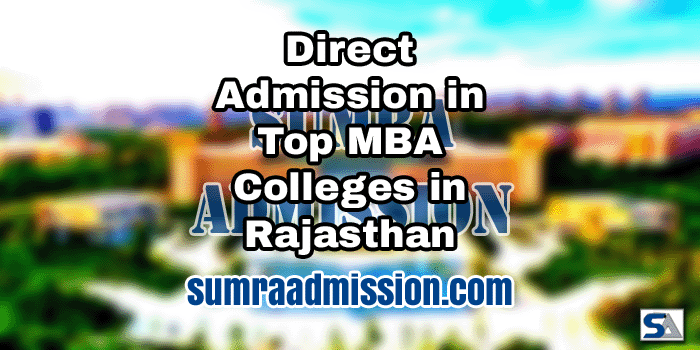 Rajasthan MBA Direct Admission Management Quota NRI Seats